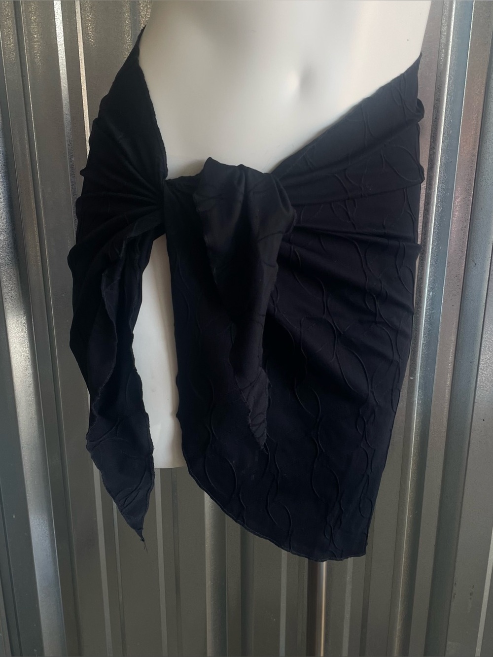 textured stretchy swim saraong